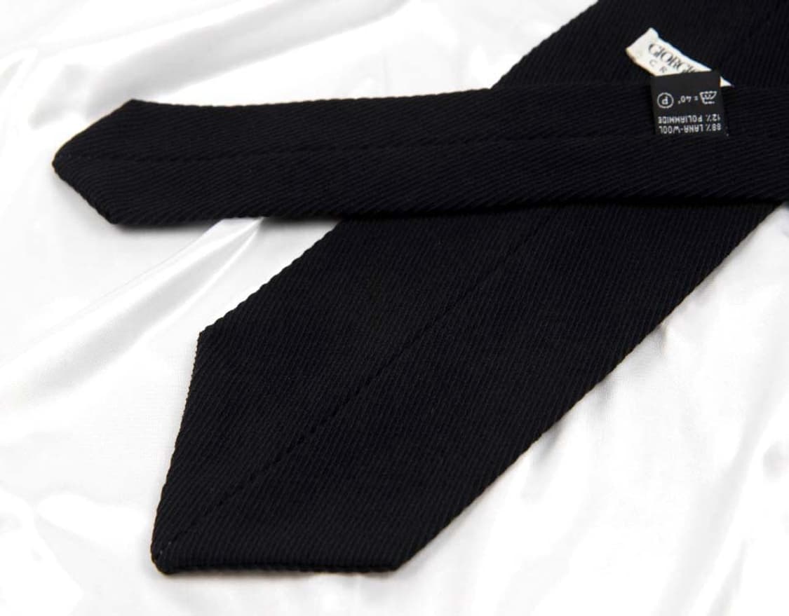 알마니 9.5cm A+등급 울 니트 클래식 남자 명품 넥타이 상품이미지4