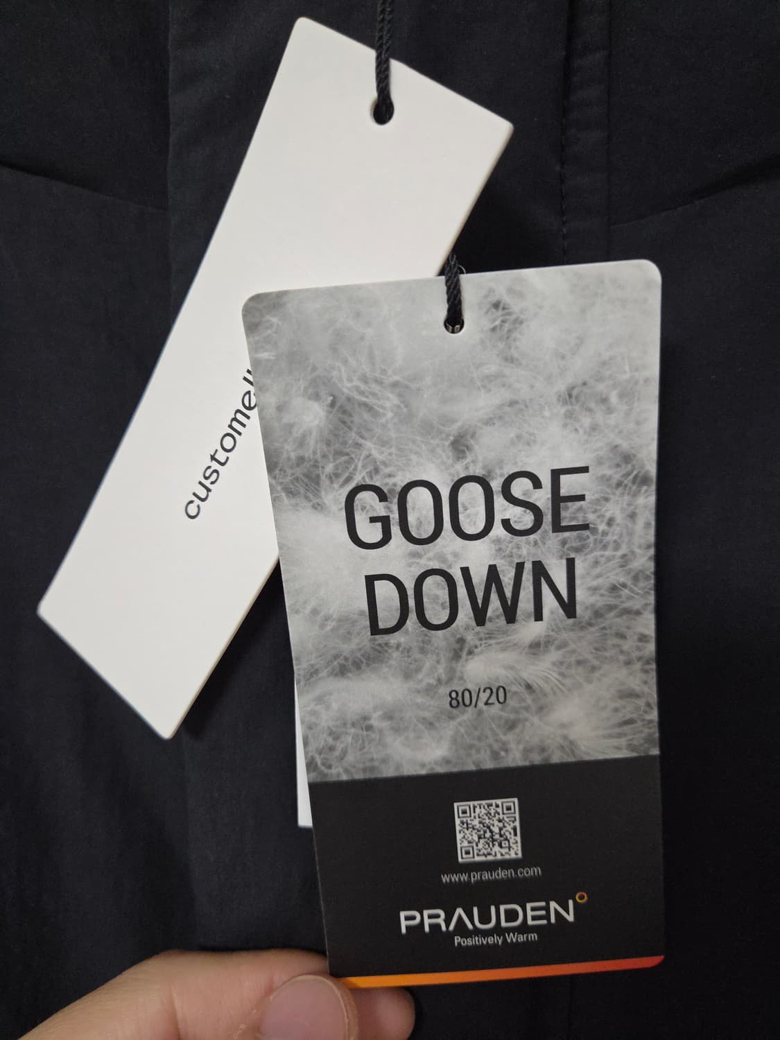 [새상품] 코오롱 커스텀멜로우 숏 구스다운 봄버패딩 블랙 L 상품이미지8