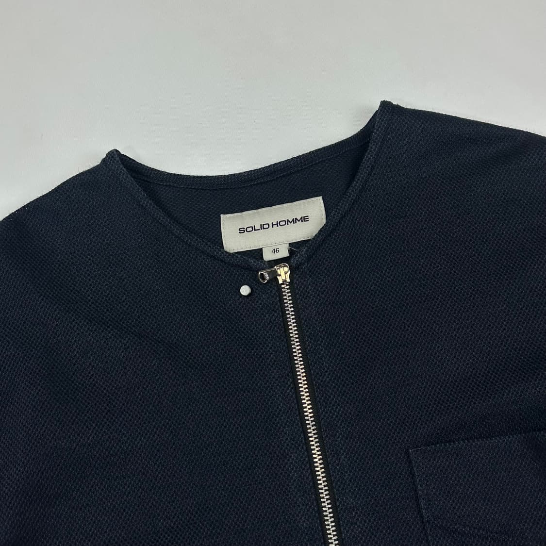 솔리드옴므 린넨 매쉬 집업 자켓 상품이미지2