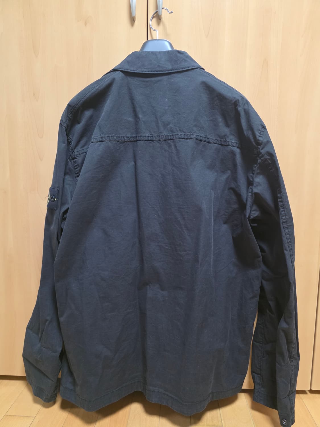 스톤아일랜드 코튼 트윌 오버셔츠 블랙 2XL 상품이미지3