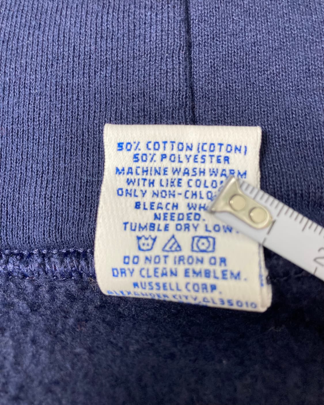 90s Russell Zip Up Hoodie (navy) 상품이미지4