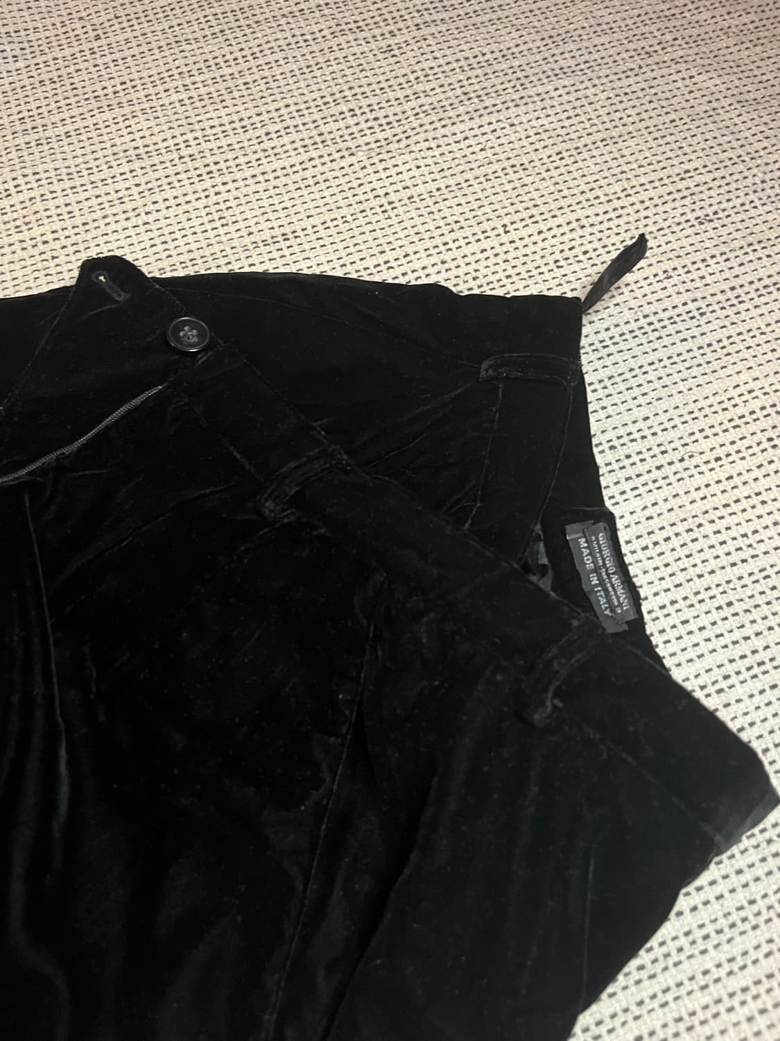 90s giorgio armani vintage velvet pants 상품이미지4