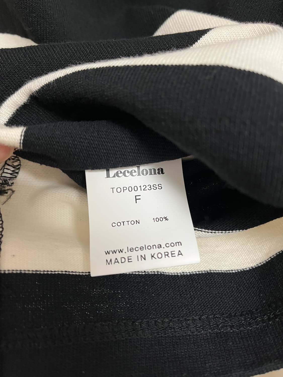 르셀로나 스트라이프 티 미착용 새상품 상품이미지6