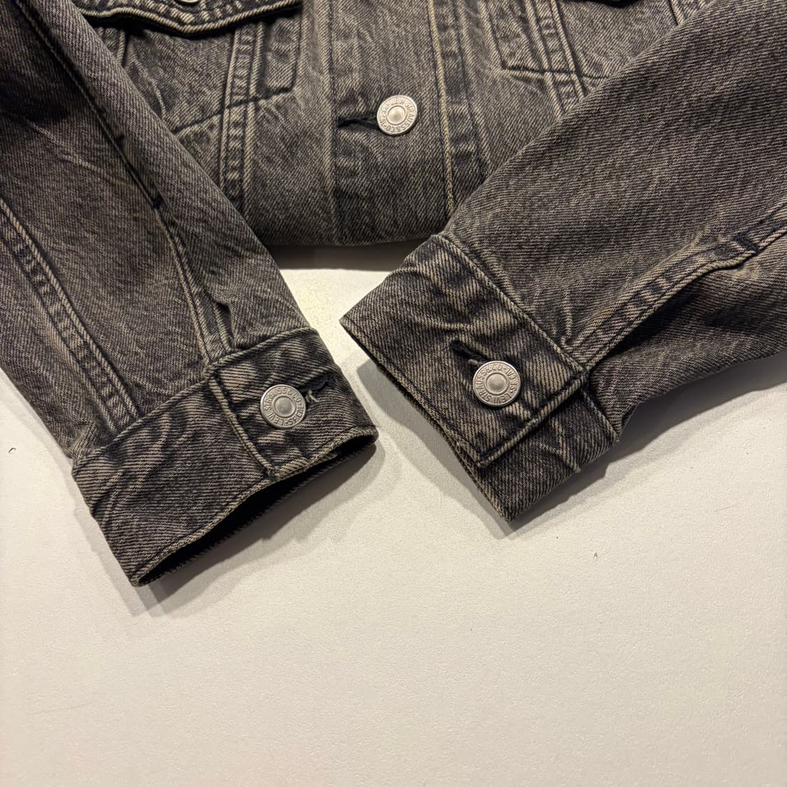 [S] 리바이스 데님 트러커 자켓 블랙 스톤워시 D290 상품이미지5