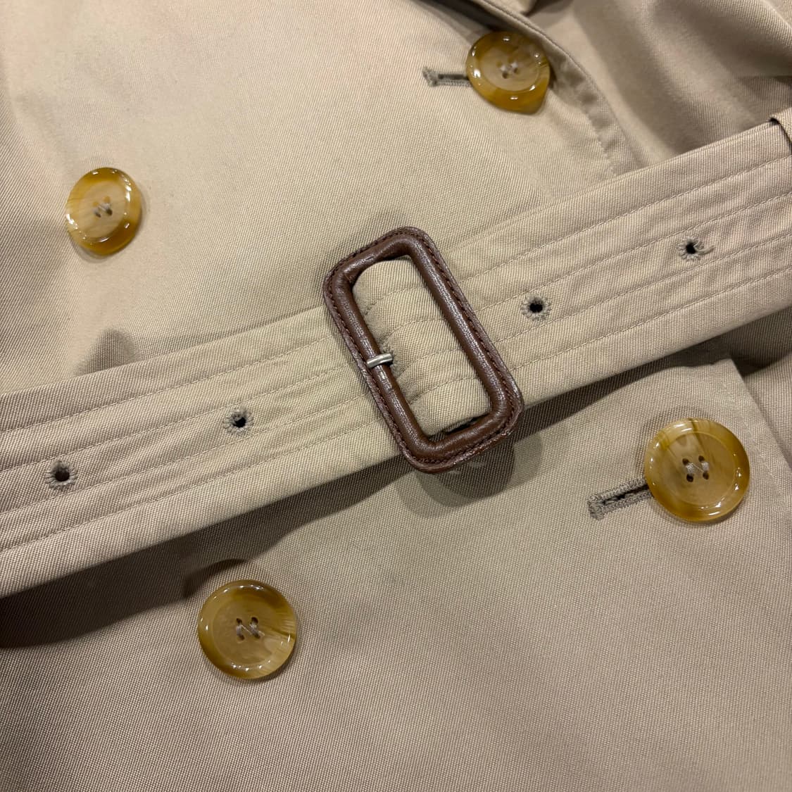 버버리 체크 안감 베이지 트렌치코트 C917 상품이미지6