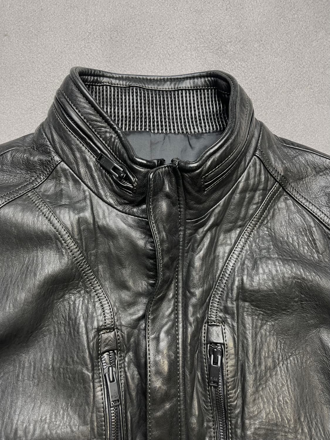 [택110] SIEG 지이크 양가죽자켓 -105-110slim 상품이미지7