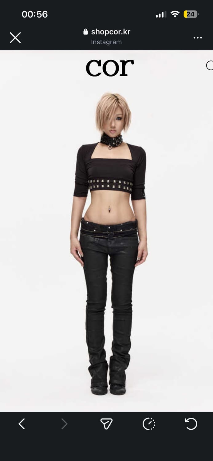 FreeOxygen skinny wax pants 빈티지 스키니 상품이미지1