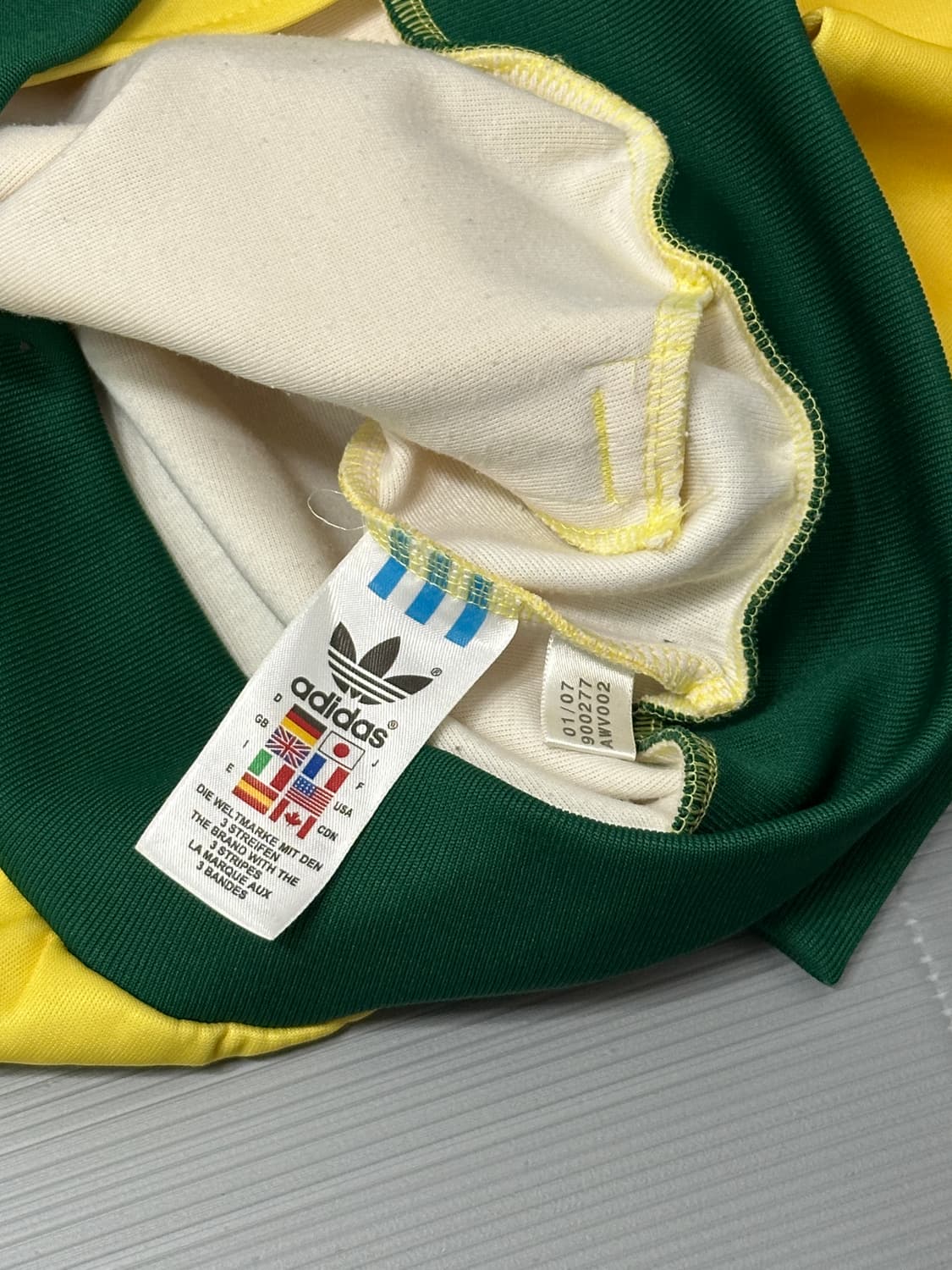 아디다스 트랙탑 져지 옐로우 그린 105 상품이미지5