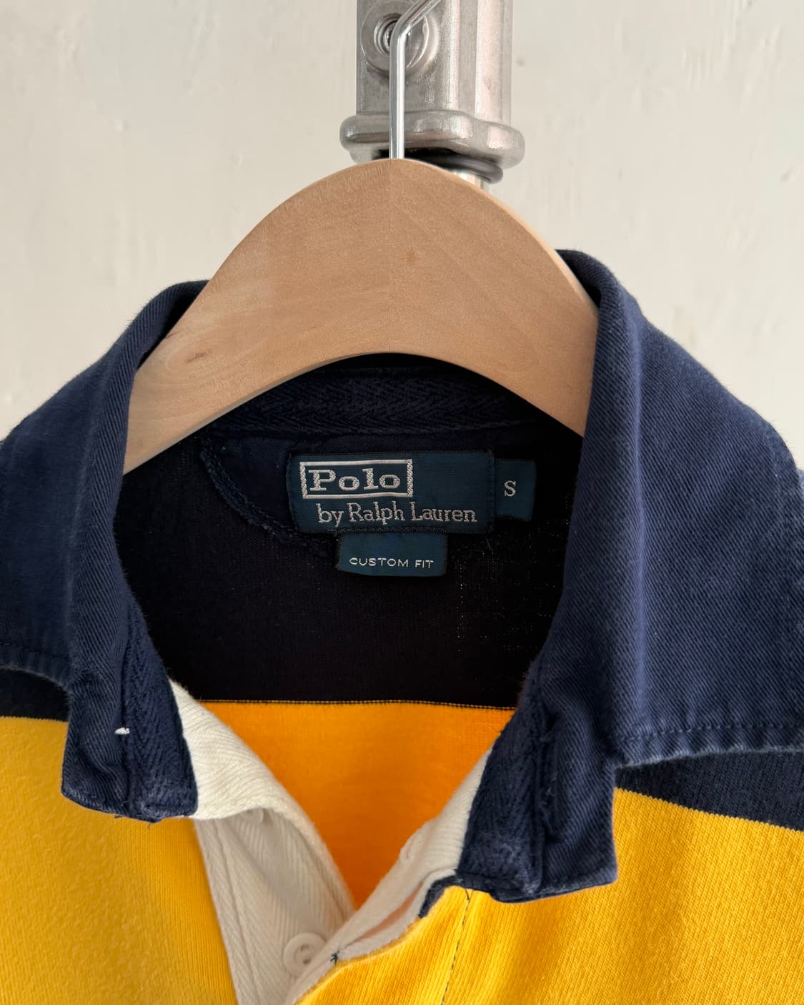 Polo 폴로 랄프로렌 레드포니 옐로우/네이비 단가라 럭비셔츠 상품이미지6