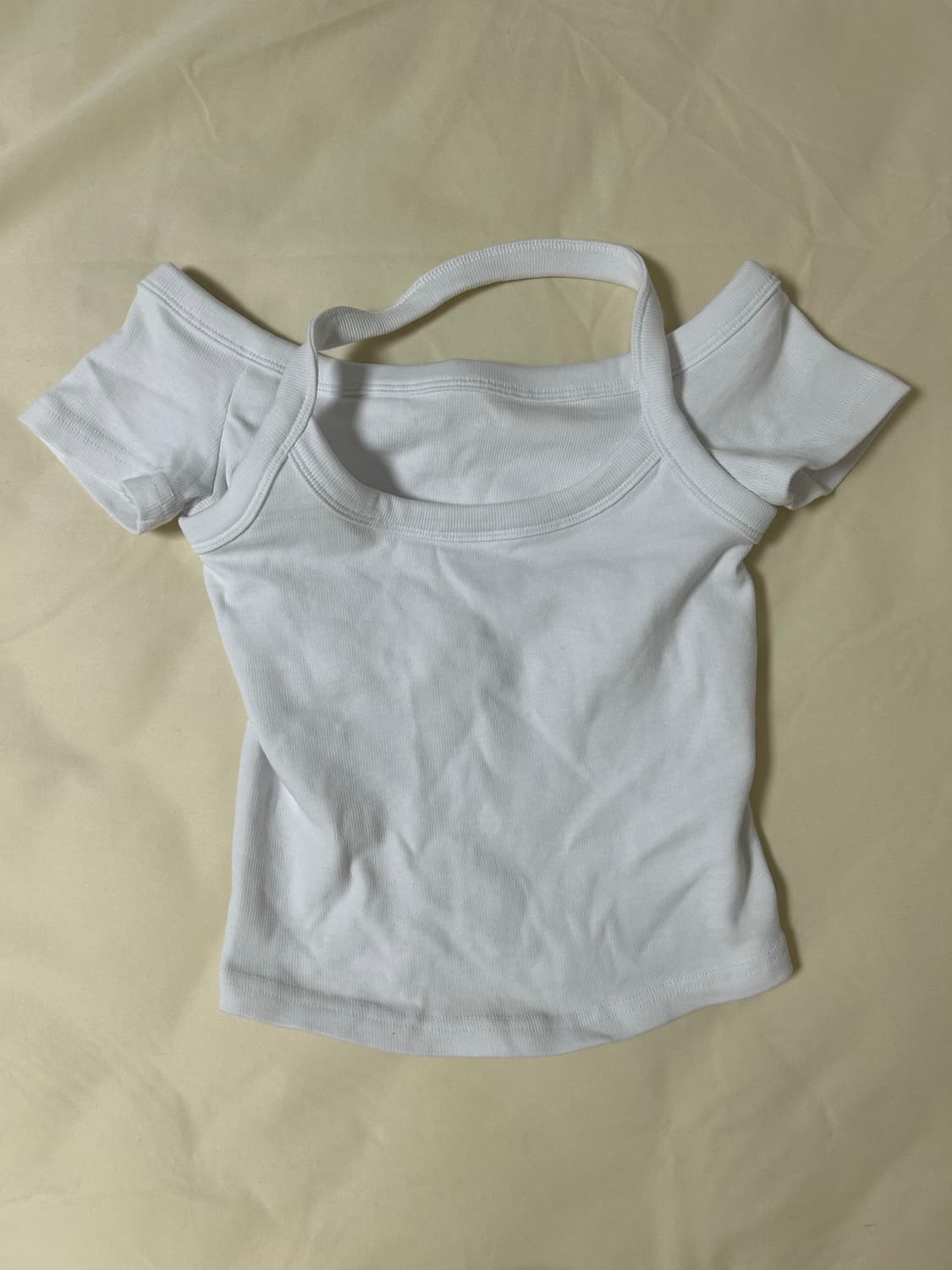 자라 홀터 레이어드 반팔 상품이미지3