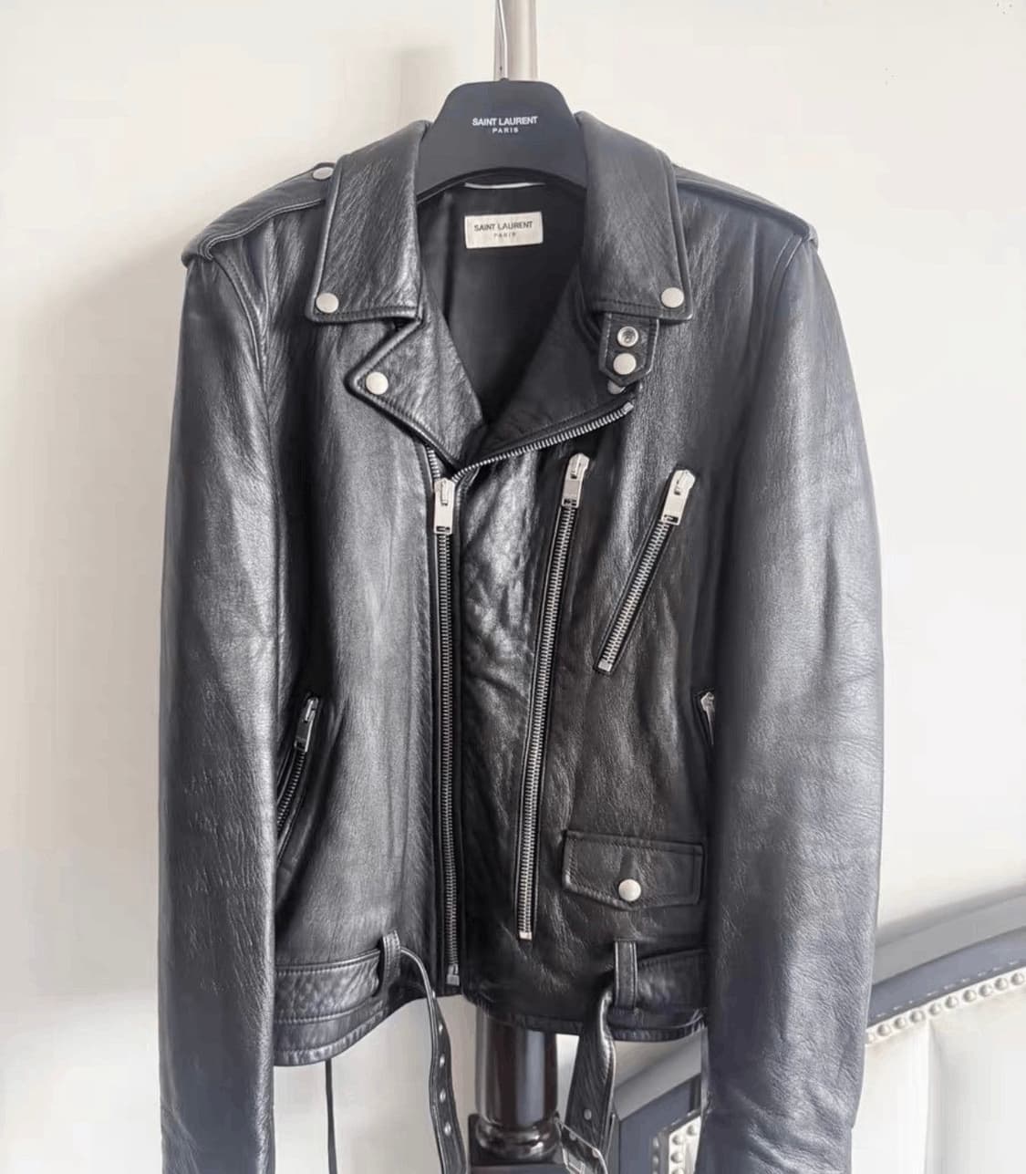 (50) 생로랑 블러드 러스터 레더 바이커 자켓 에디슬리먼 상품이미지2