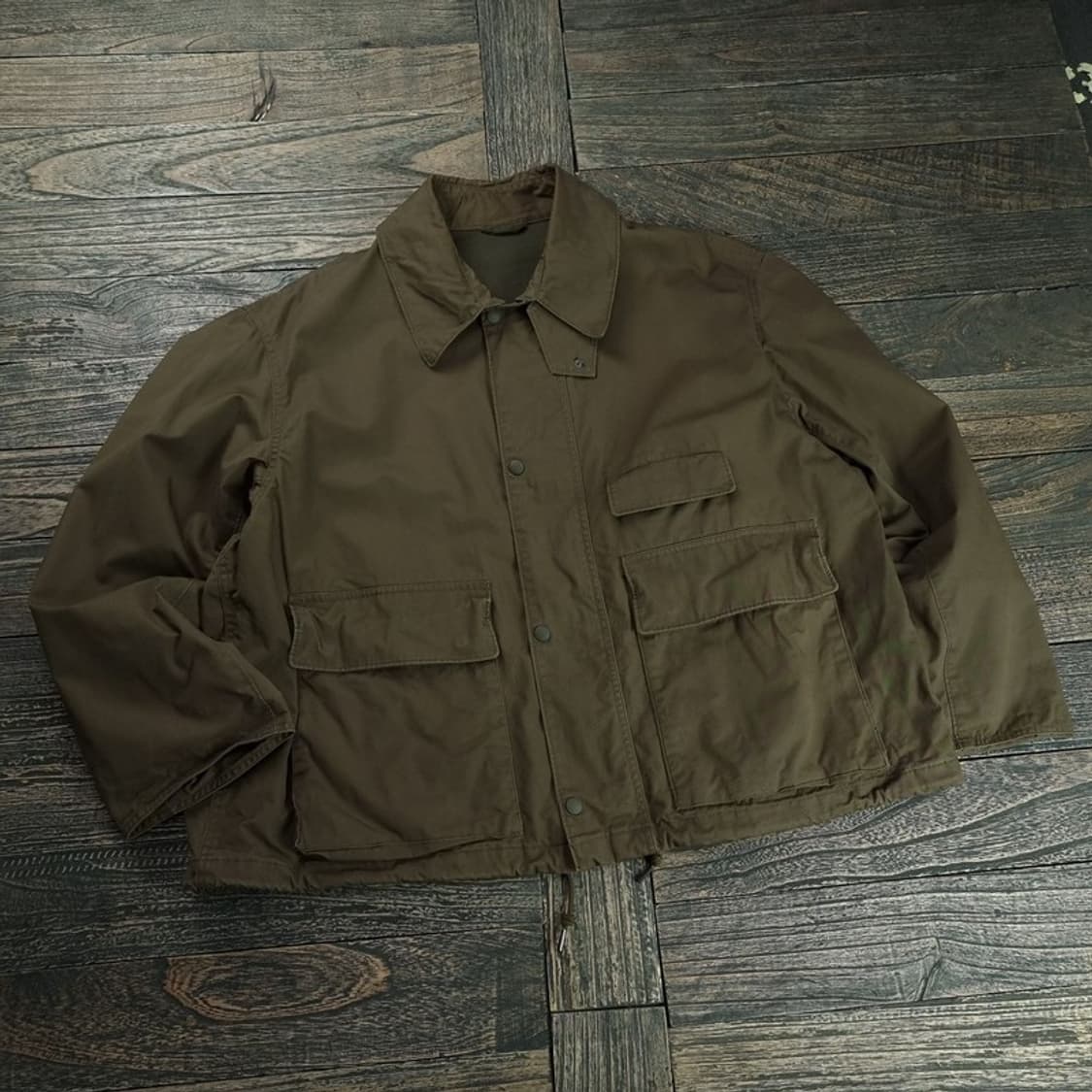 유니클로 U 르메르 오버사이즈 숏 필드 야상 자켓 올리브 M18928 상품이미지1