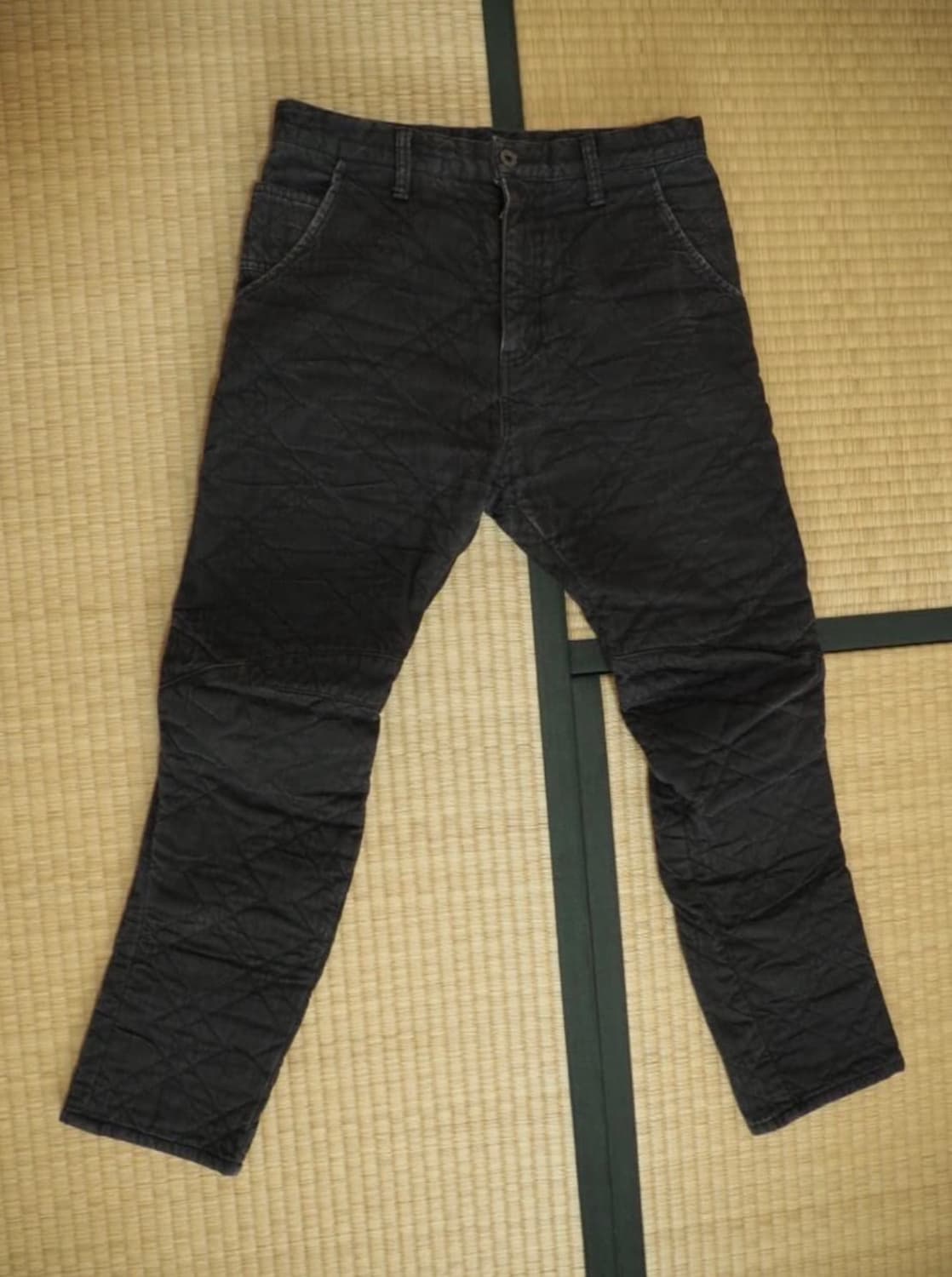 이사무 카타야마 백래쉬 라이닝 안감 퀼팅 팬츠 상품이미지1