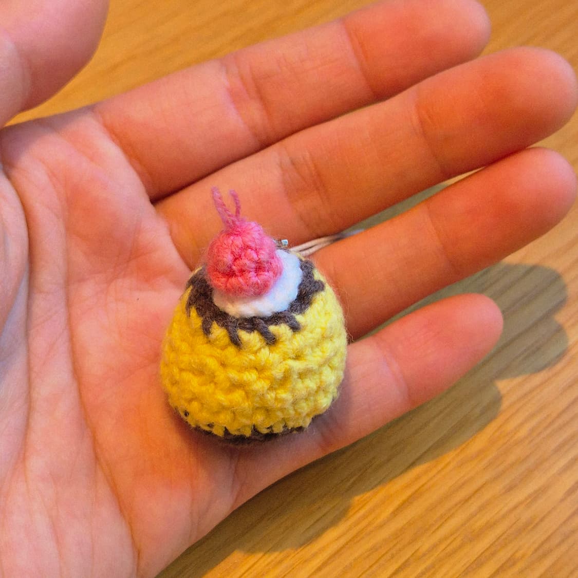 핸드메이드 뜨개 푸딩 Keyring 상품이미지5