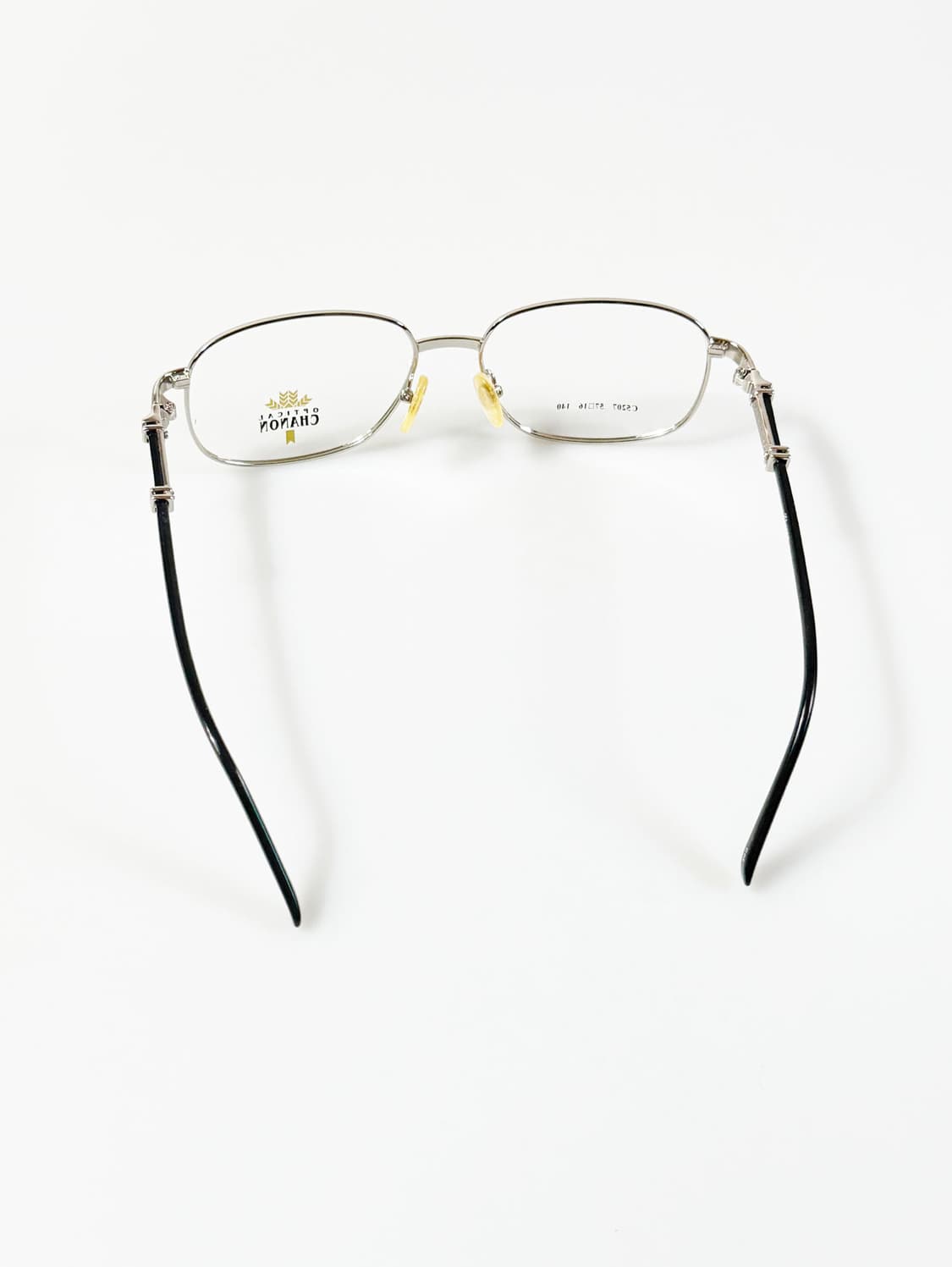 90s CHANON 실버 메탈 슬림 스퀘어 빈티지 안경 상품이미지6