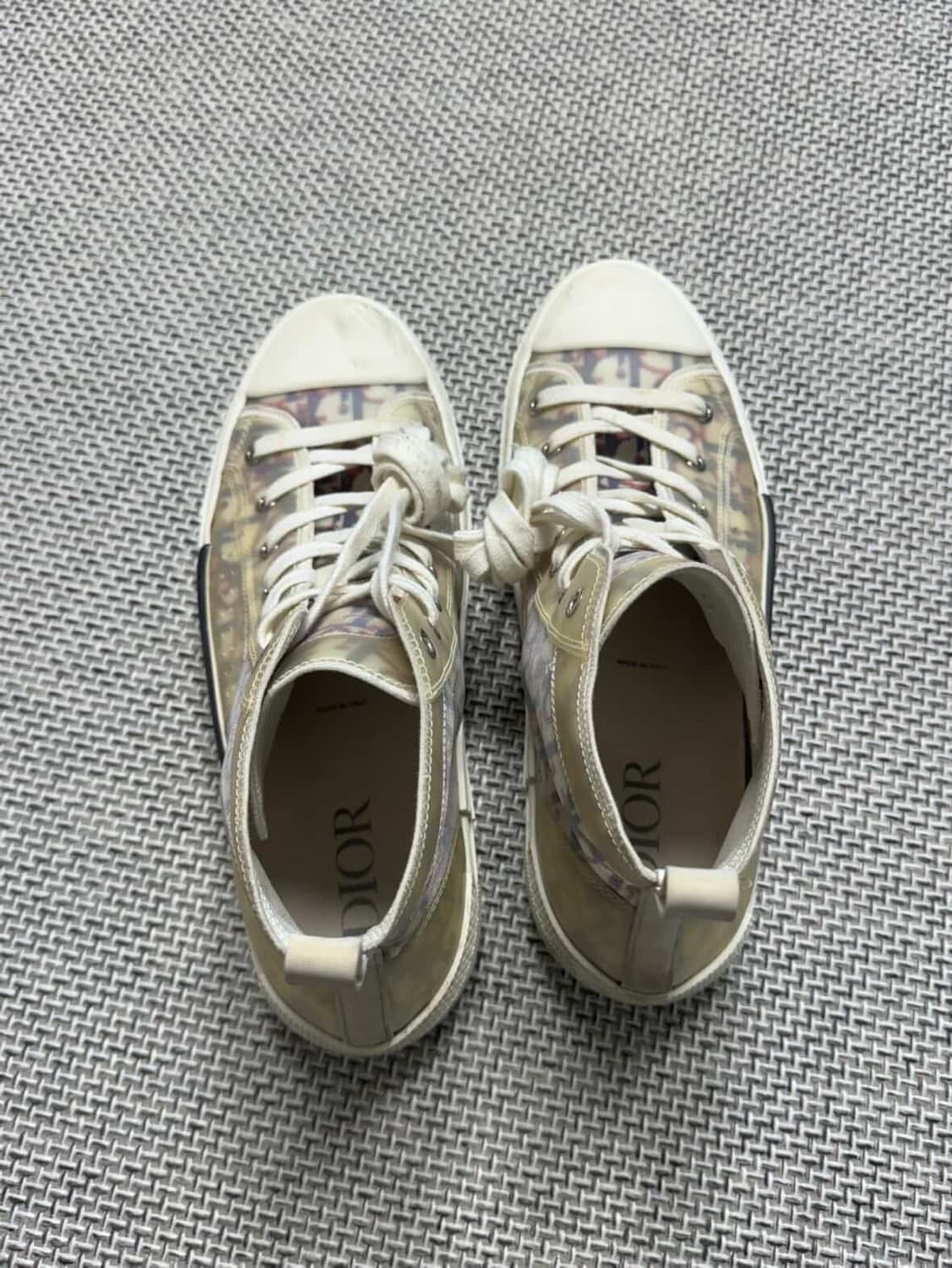 (한정판) 디올 오블리크 스니커즈 멀티 하이탑  상품이미지2