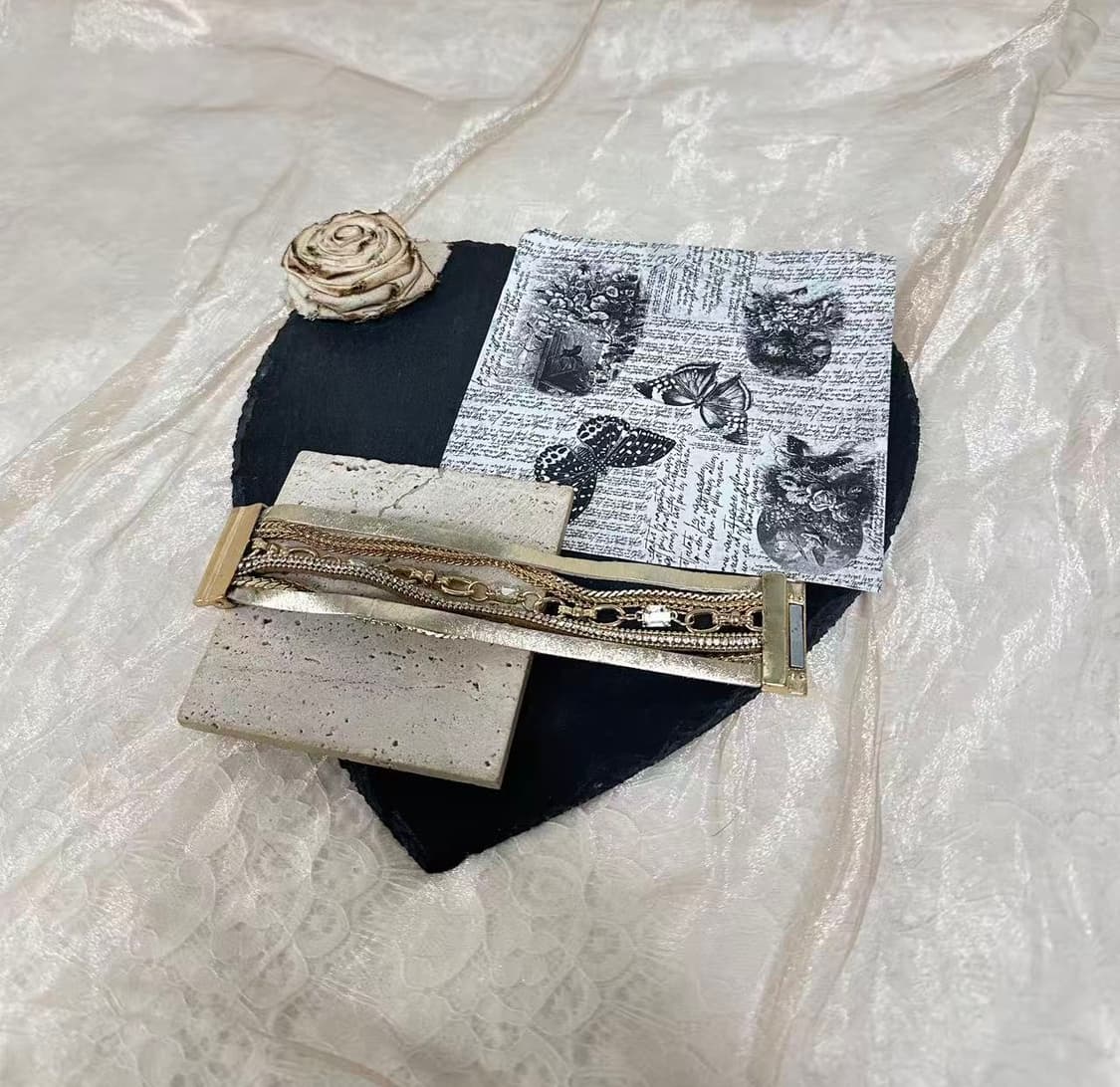 빈티지  샴핀 쇠가죽  오리엔탈  마네크틱고리 팔찌 상품이미지1