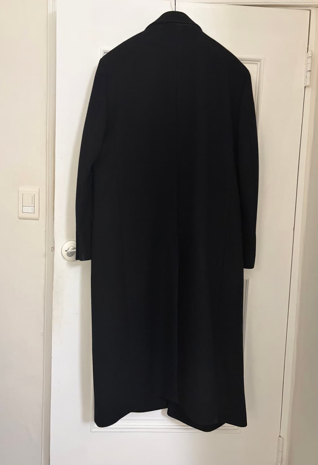 던스트 히든 투버튼 울코트 블랙 상품이미지4