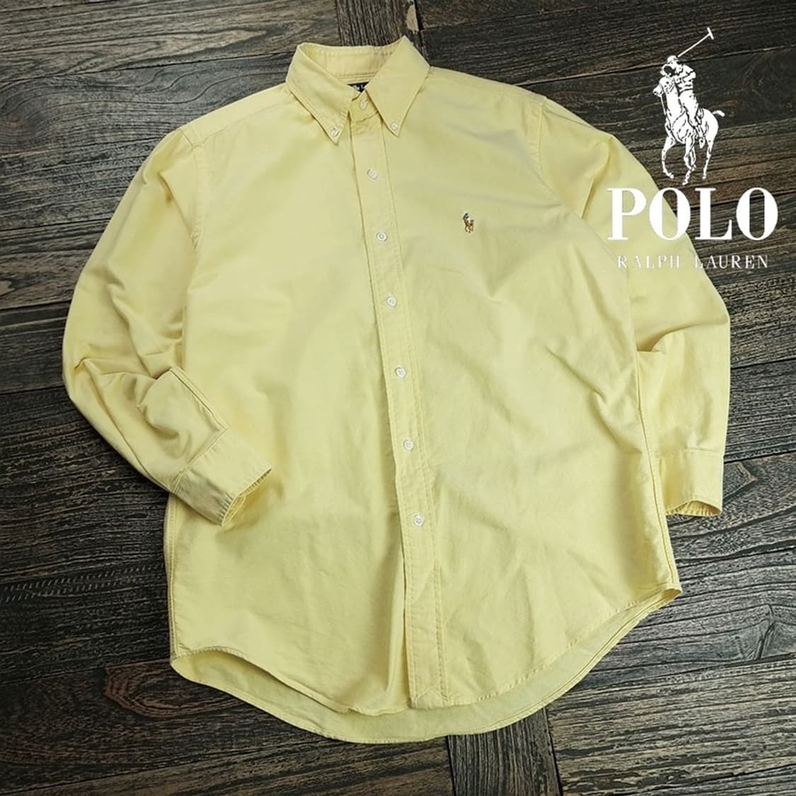 [폴로 랄프로렌] 포니 로고 자수 빈티지 셔츠 레몬 M19684 상품이미지1