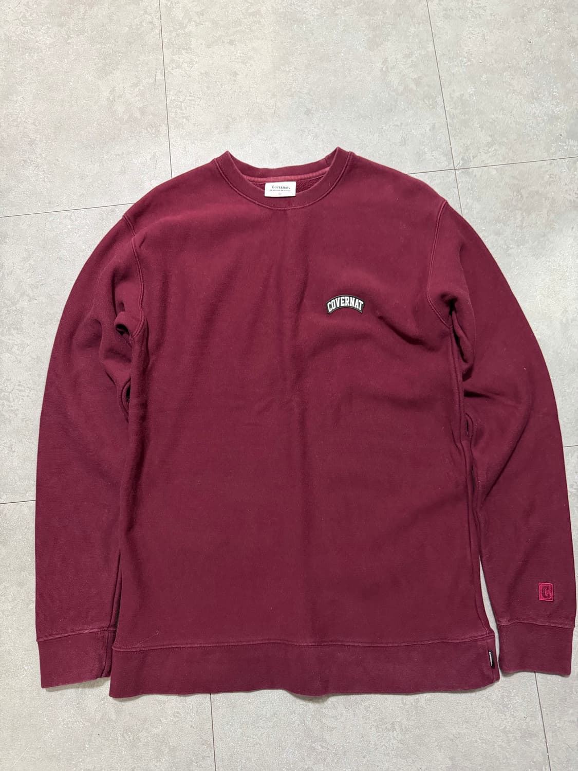 커버낫 빈티지 버건디 스웻셔츠  100size   상품이미지1