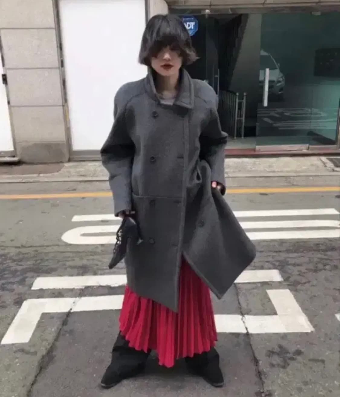 (구해요) 에옹쓰 매니쉬 하프 코트 상품이미지1