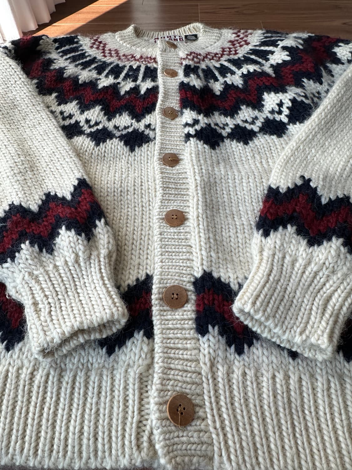 노르딕 페어아일 울 헤비니트 가디건 L 상품이미지5