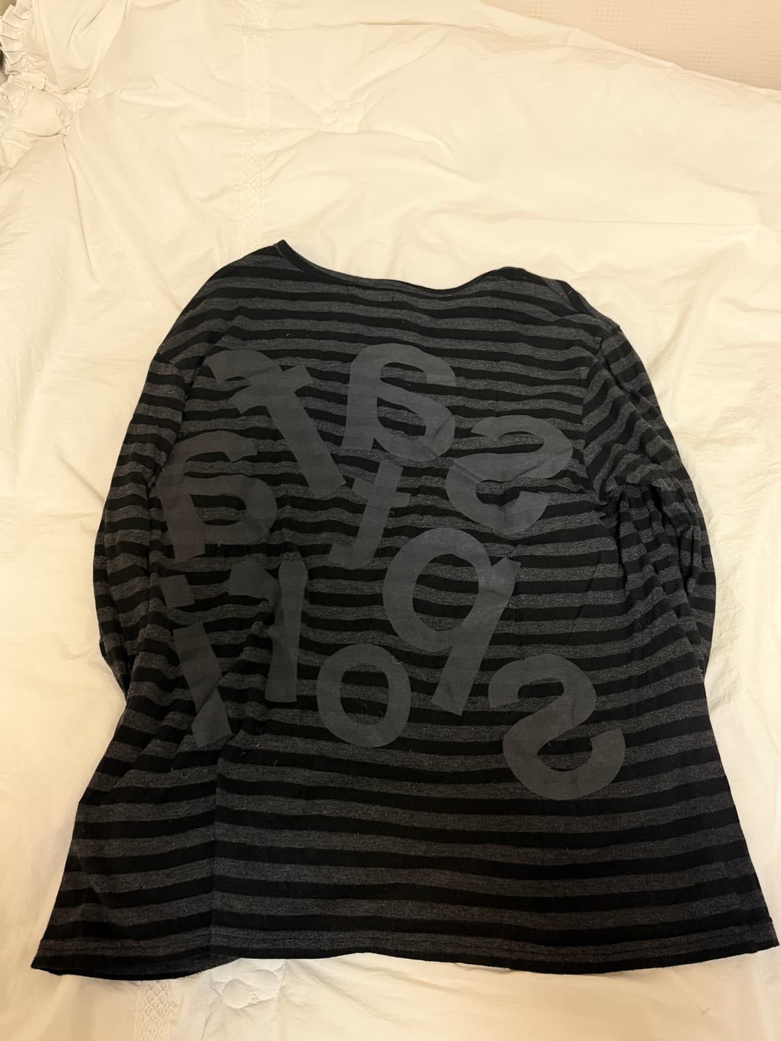 사파리스팟 티켓팅 스트라이프 보더 티 블랙 상품이미지3