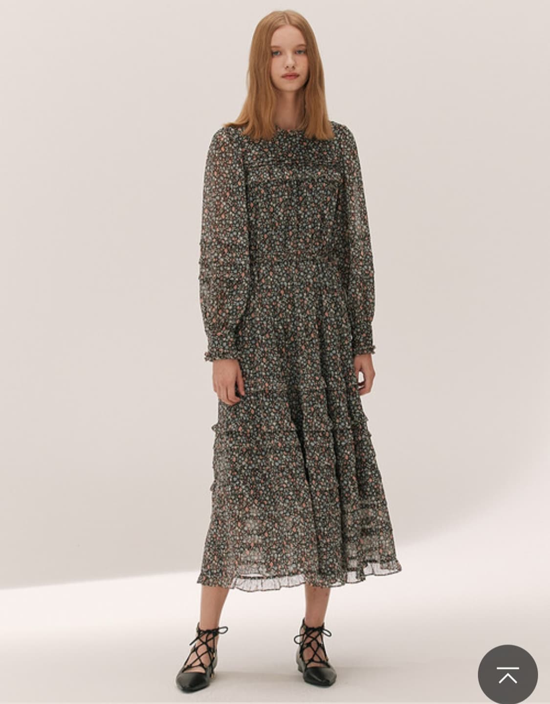 써스데이아일랜드 잔꽃 패턴 롱원피스 M사이즈 상품이미지1