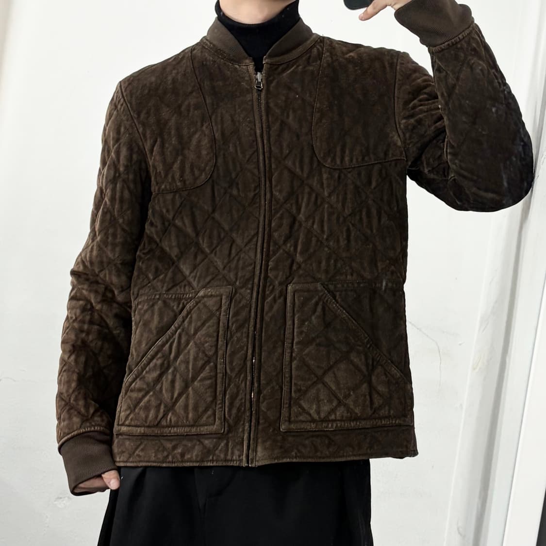 구찌 아카이브 리버시블 천연가죽 퀼티드 자켓 상품이미지4