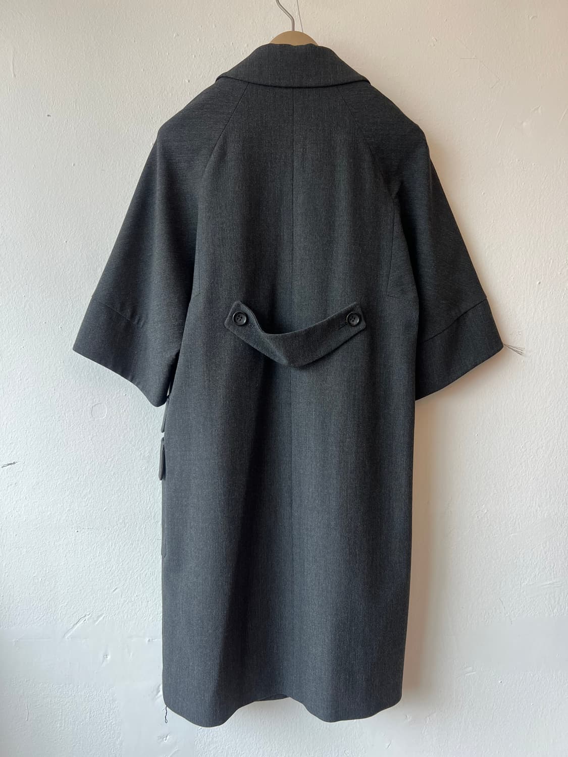 마쥬 여성 그레이 간절기코트 5부소매 롱자켓 상품이미지3