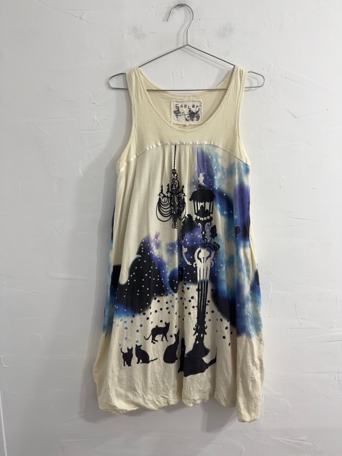 scolar design puff sleeveless 상품이미지1
