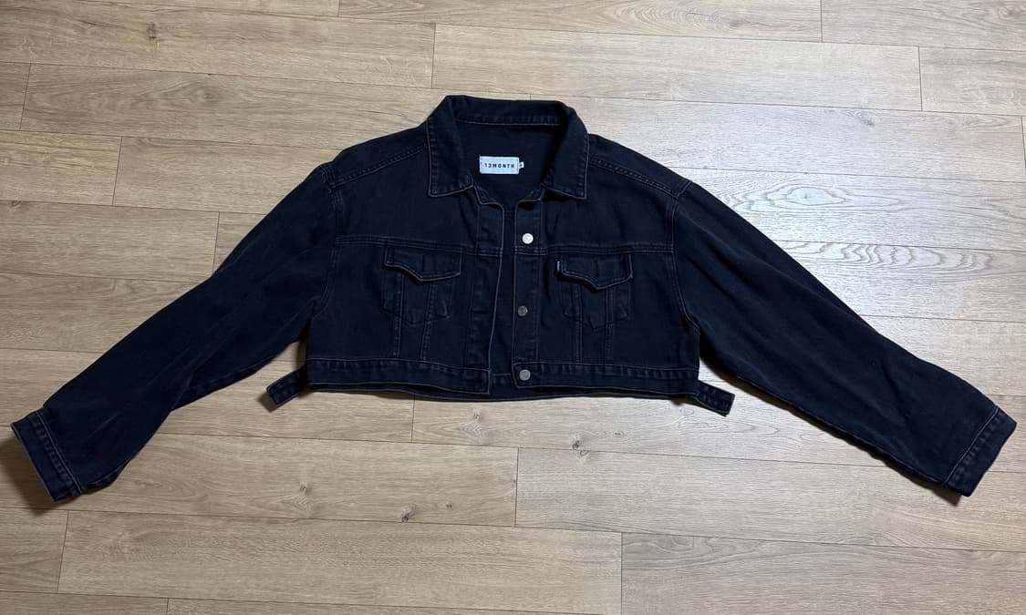 13month 크롭 흑청자켓 상품이미지1