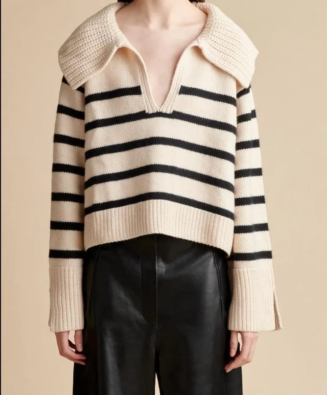 케이트 KHAITE 100% 캐시미어 스트라이프 니트 상품이미지1