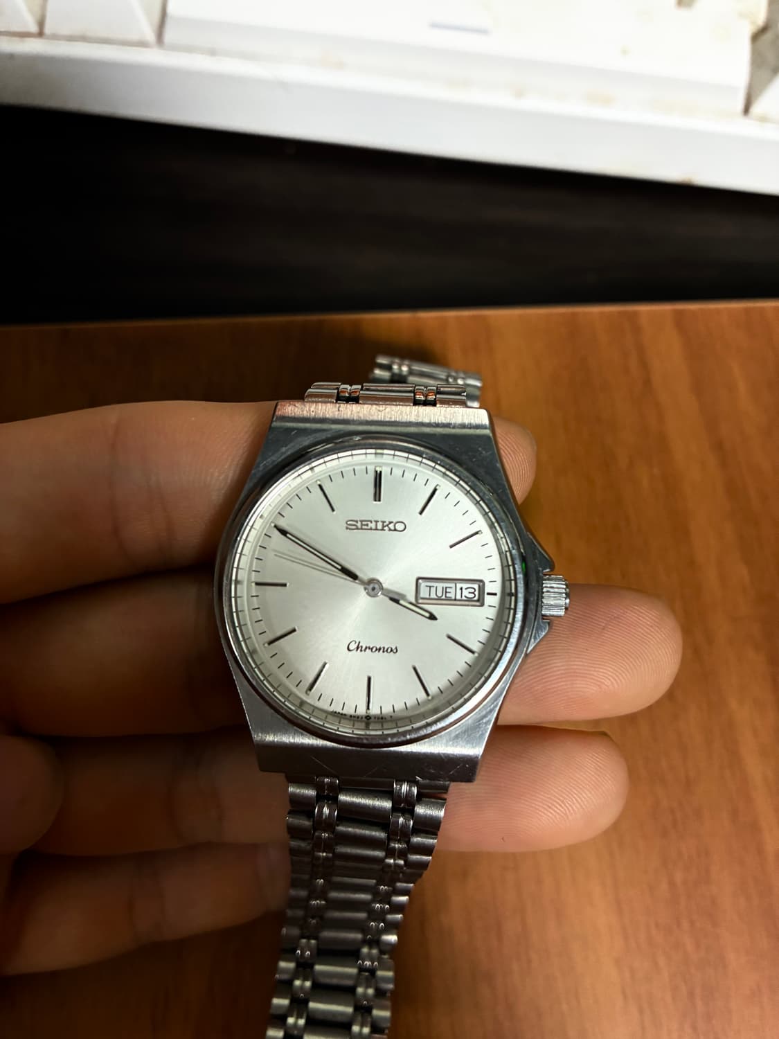 1980 빈티지 세이코 chronos 데이데이트 35mm 상품이미지1