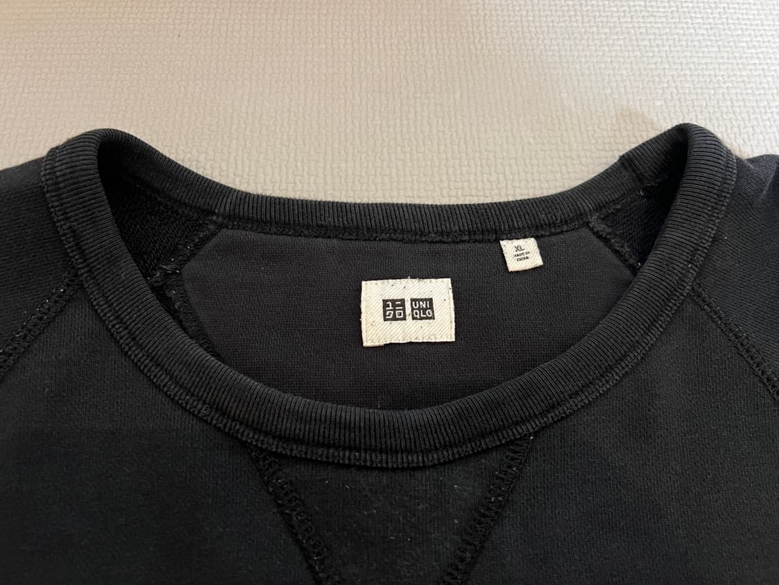 무료배송 - 유니클로 스웨트셔츠 맨투맨(블랙) XL 상품이미지3