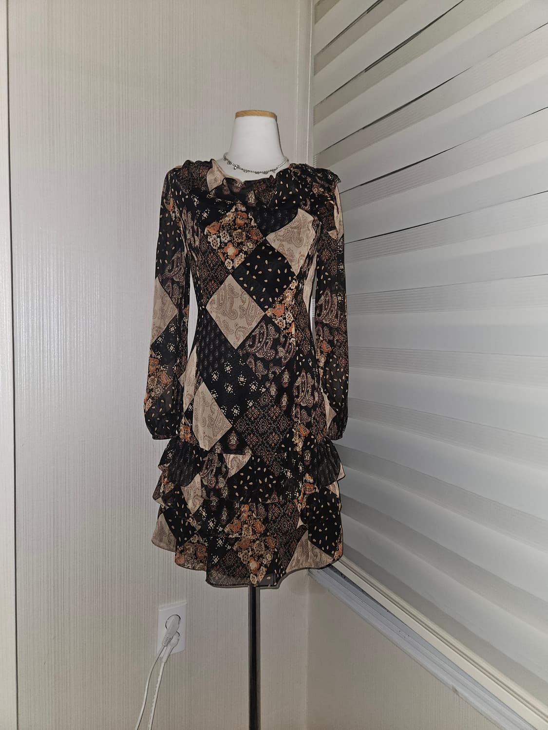 SI 텐더린 패치워크 히메 드레스 상품이미지1