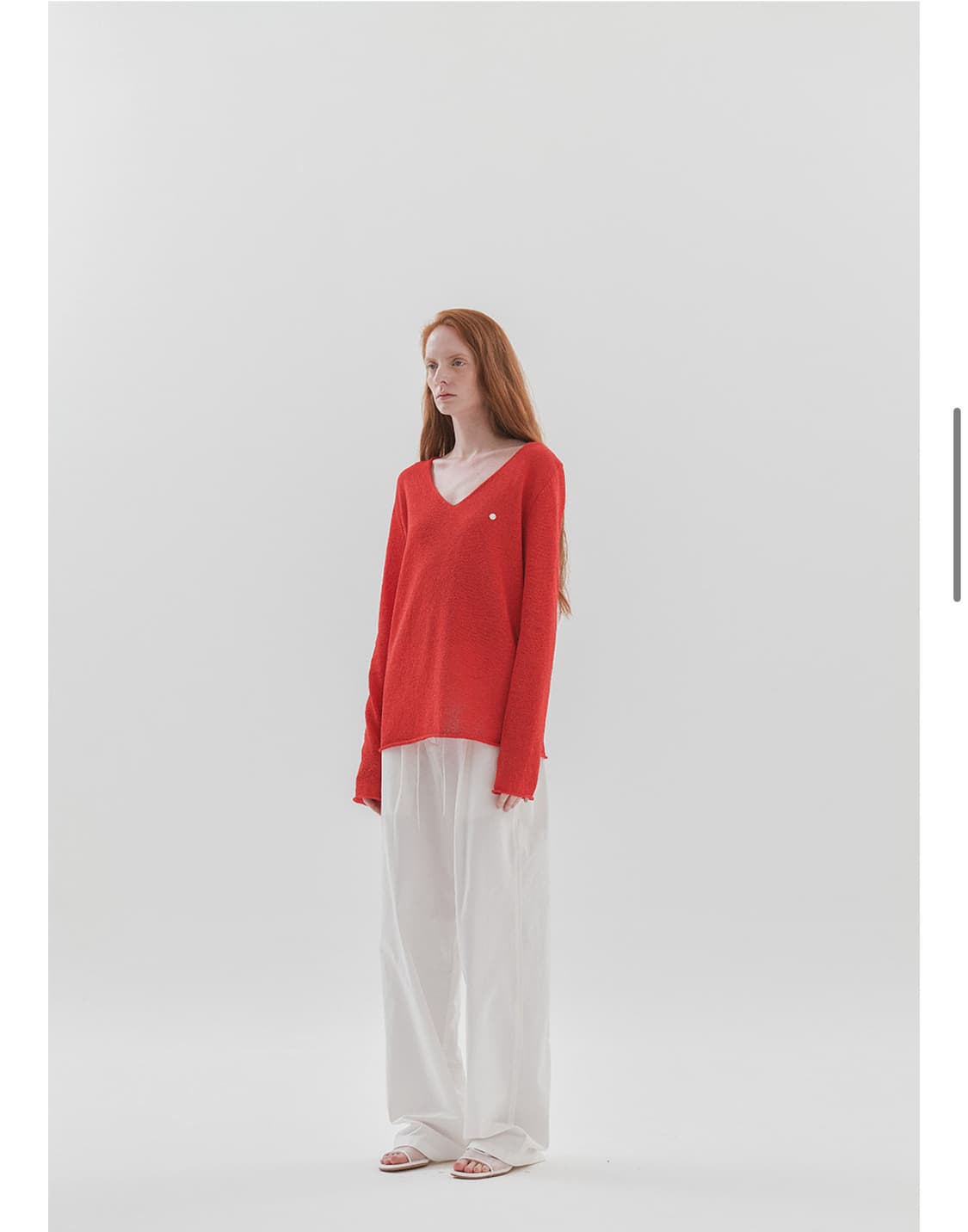 니하운 Anitta V-neck Knit (Red) 상품이미지1