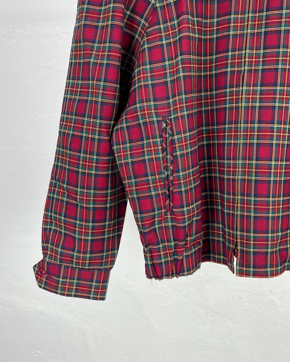 펜들턴 타탄 체크 셔링 울 블루종 자켓 상품이미지4