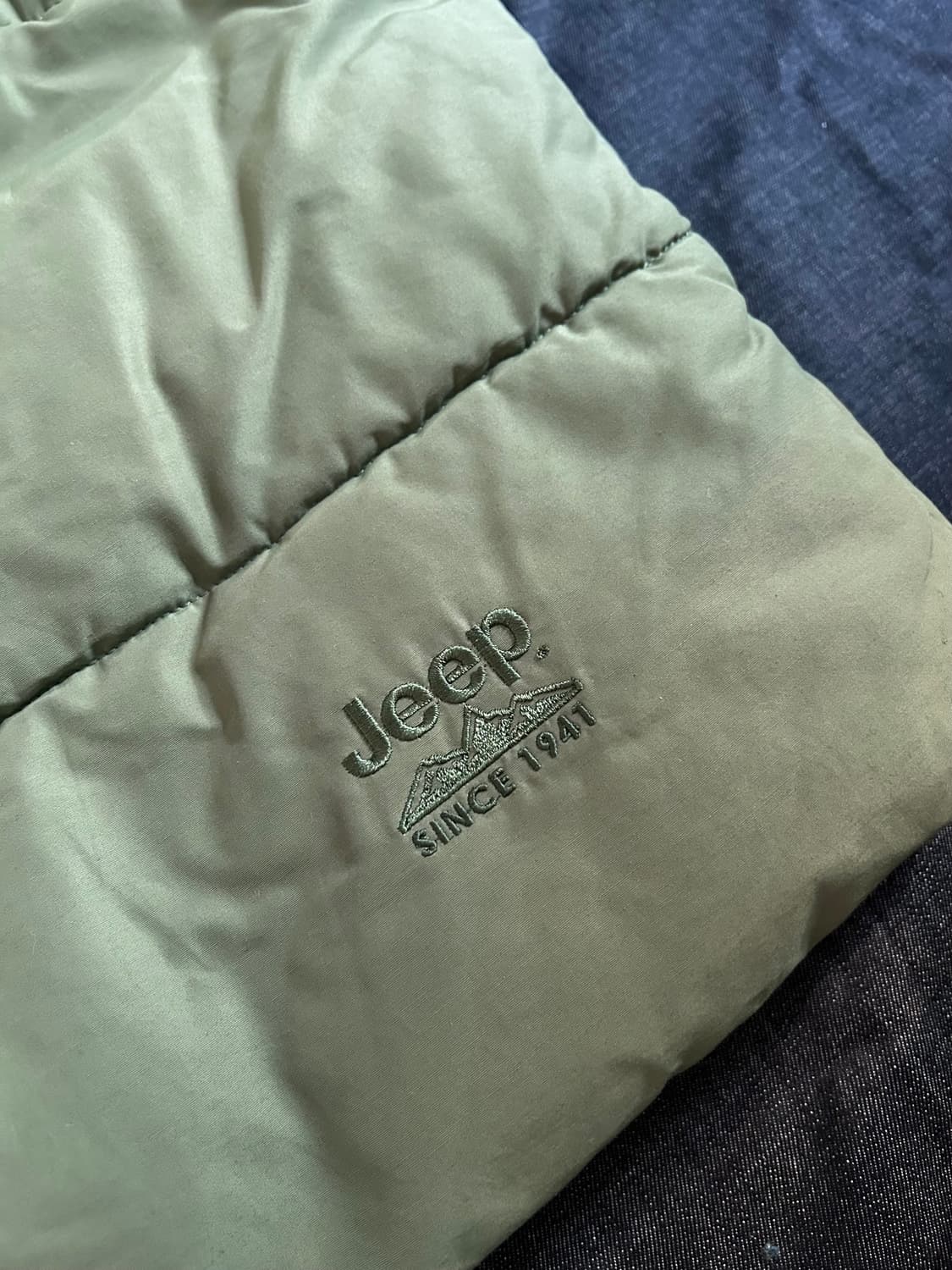 지프 덕다운 아메리칸 패치 패딩베스트 상품이미지9