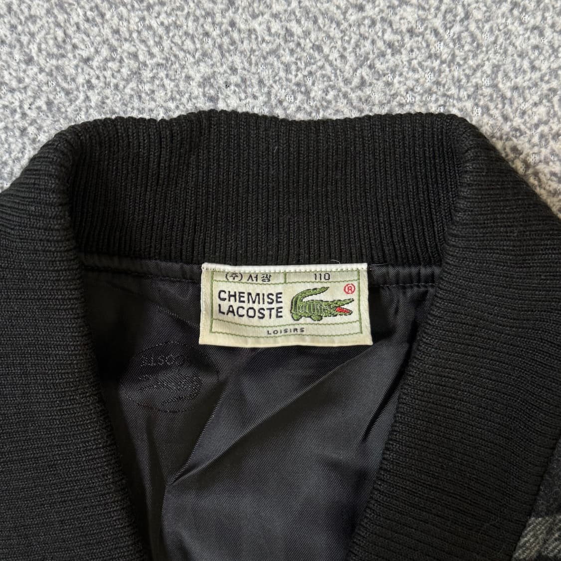 라코스테 울 체크 봄버 자켓 상품이미지5