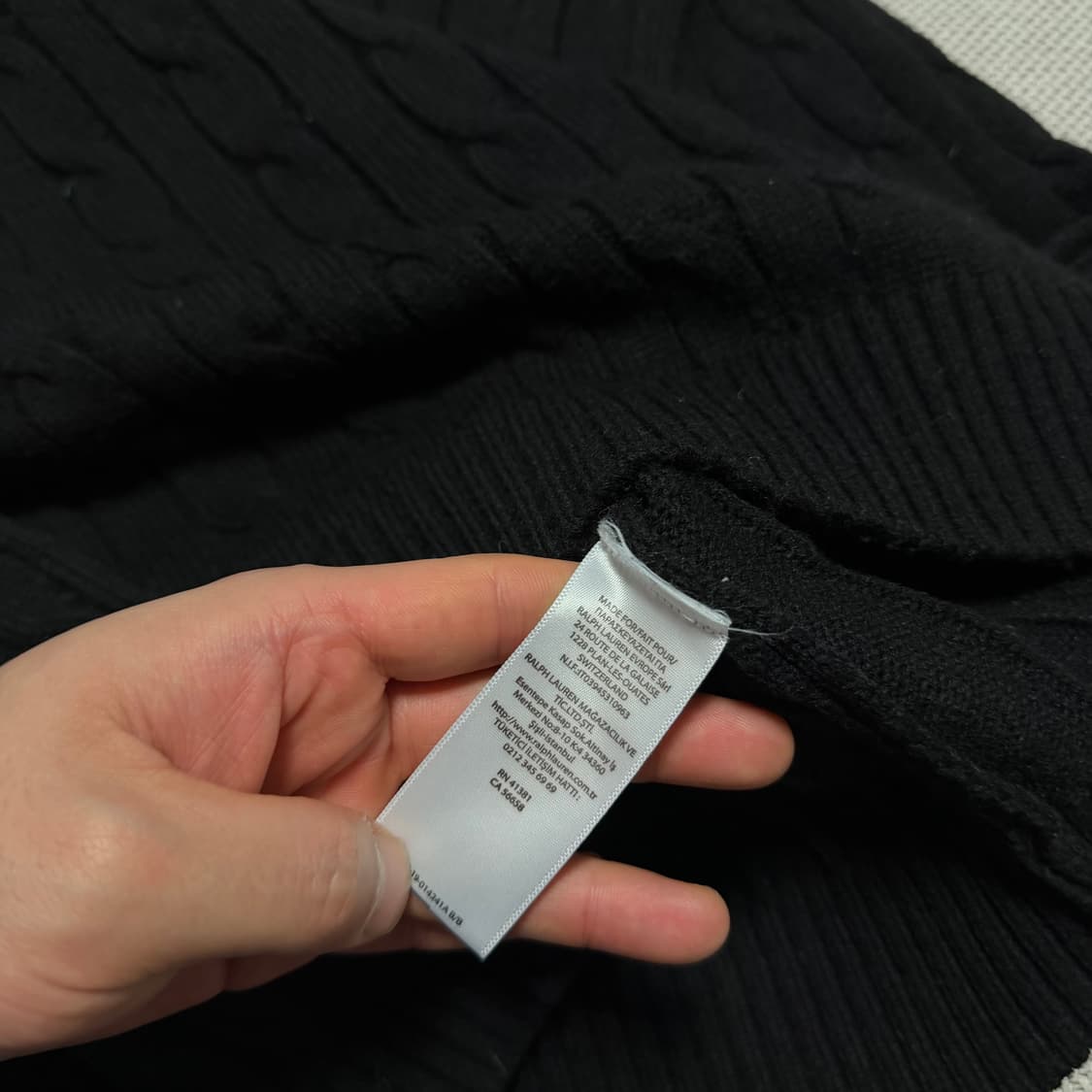 폴로 랄프로렌 라운드 케이블 니트 상품이미지3