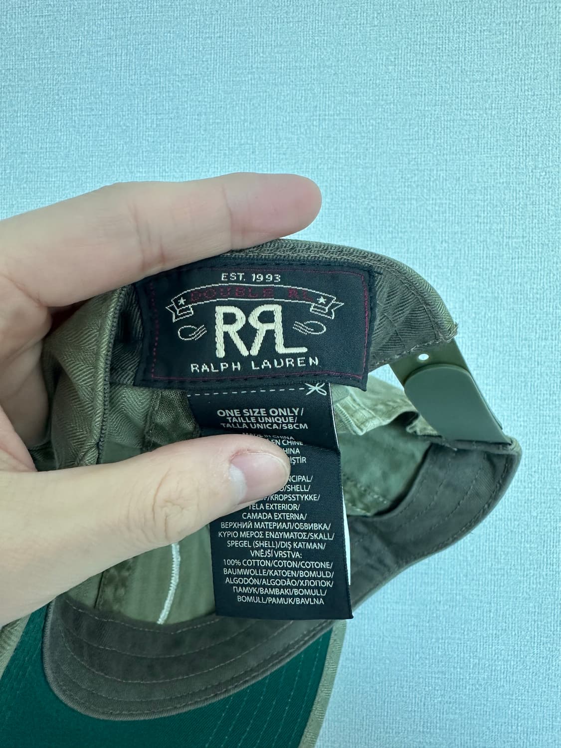 Rrl 캡 모자 폴로 윙 로고 올리브 (새상품) 상품이미지5