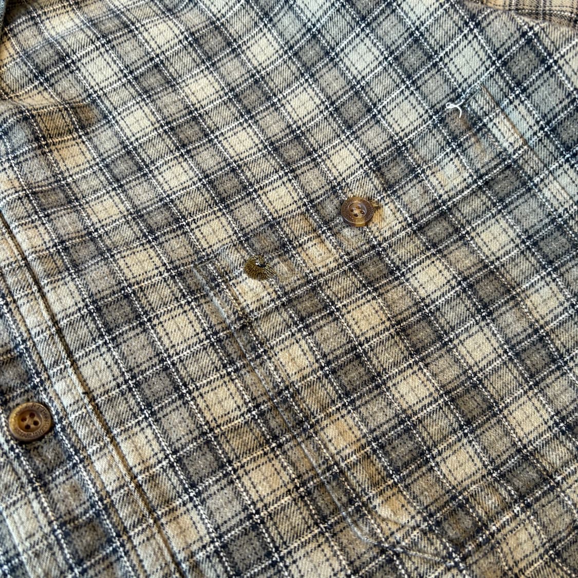 칼하트 오리지널 해비 코튼 체크 긴팔 셔츠 상품이미지5