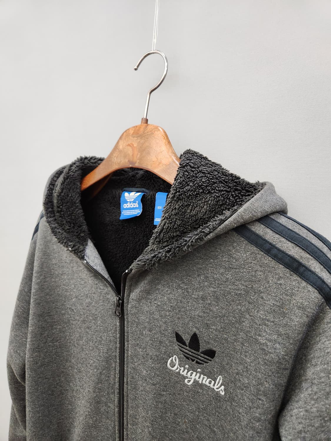 아디다스 오리지널 기모 후드집업 상품이미지3