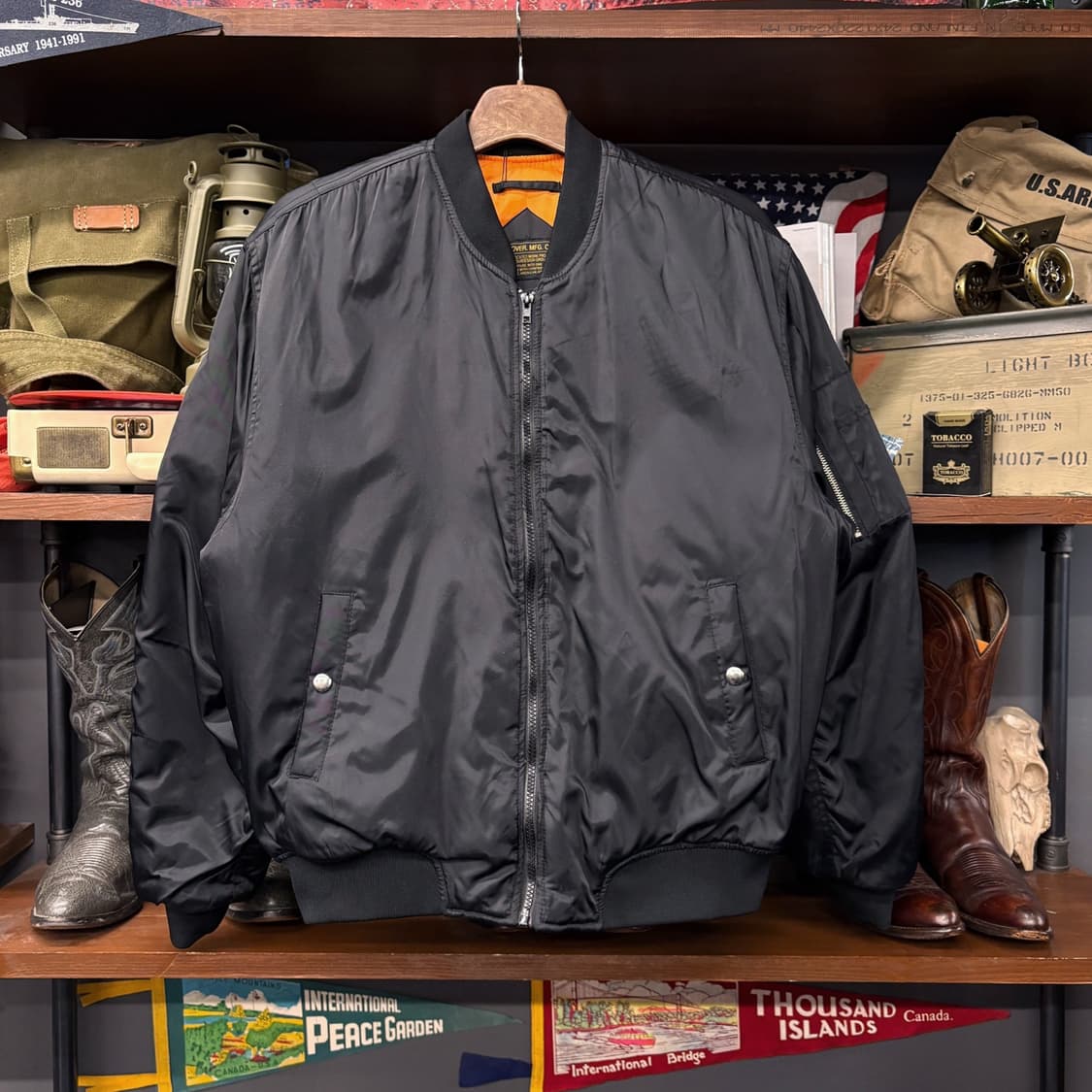 어커버 패디드 스탠다드 봄버 MA-1 항공점퍼 N173 상품이미지1