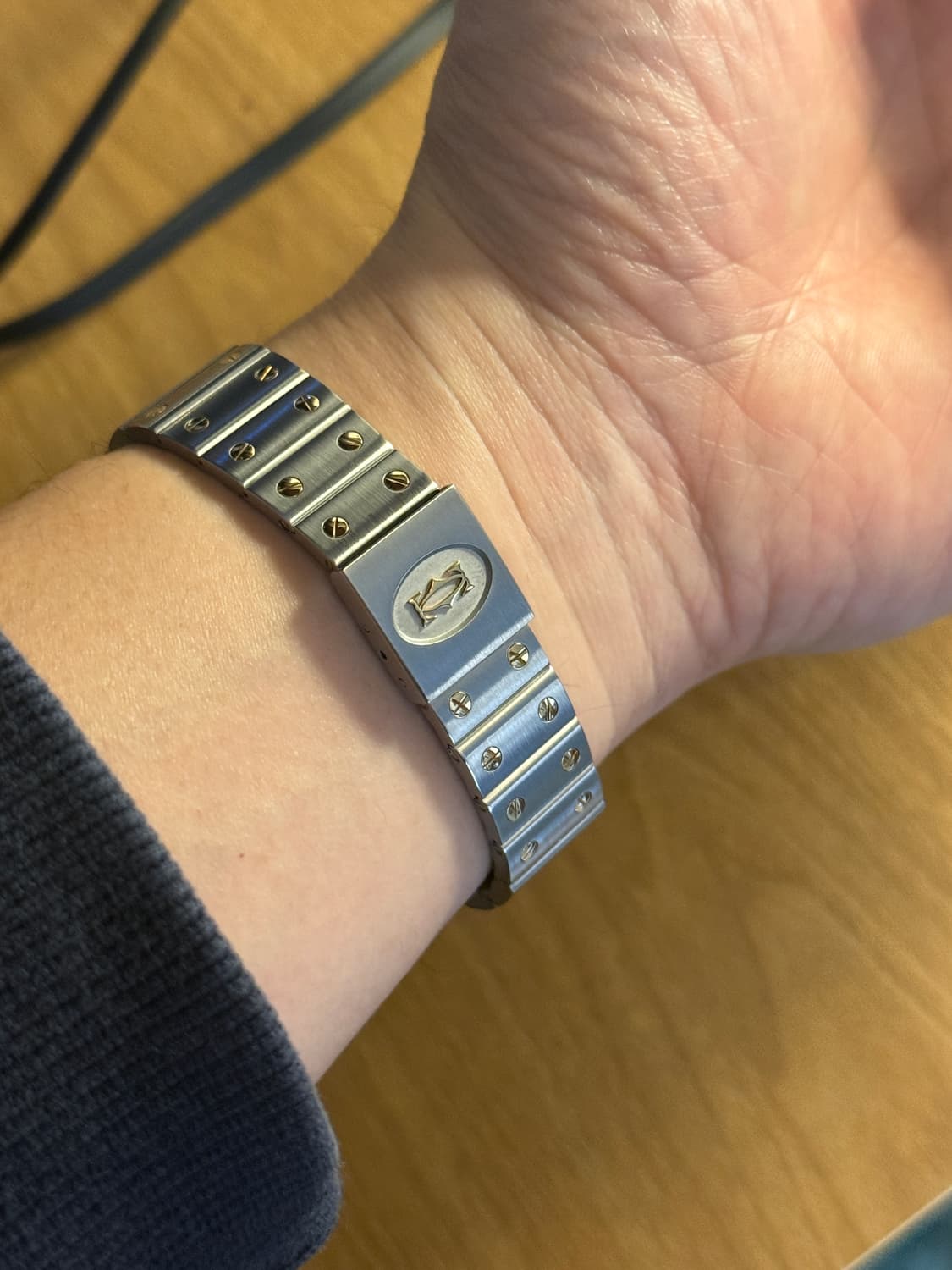 까르띠에 산토스 갈베 LM 라지 콤비 상품이미지7