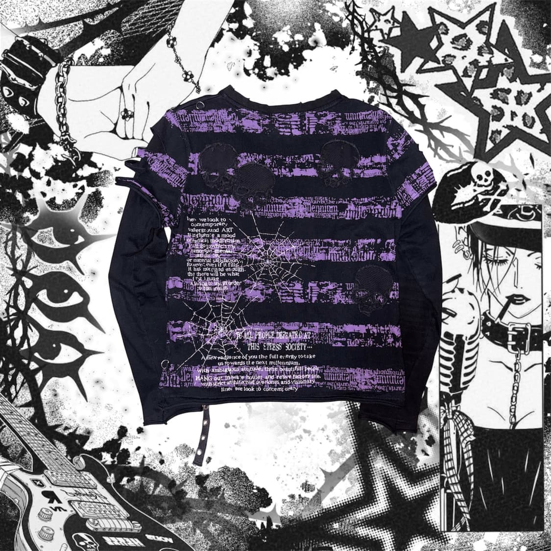 매드펑크 레이어드 롱 슬리브 상품이미지2