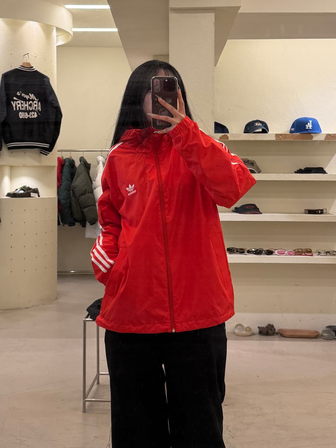 아디다스 오리지널스 트레포일 후드 바람막이 U951 상품이미지1