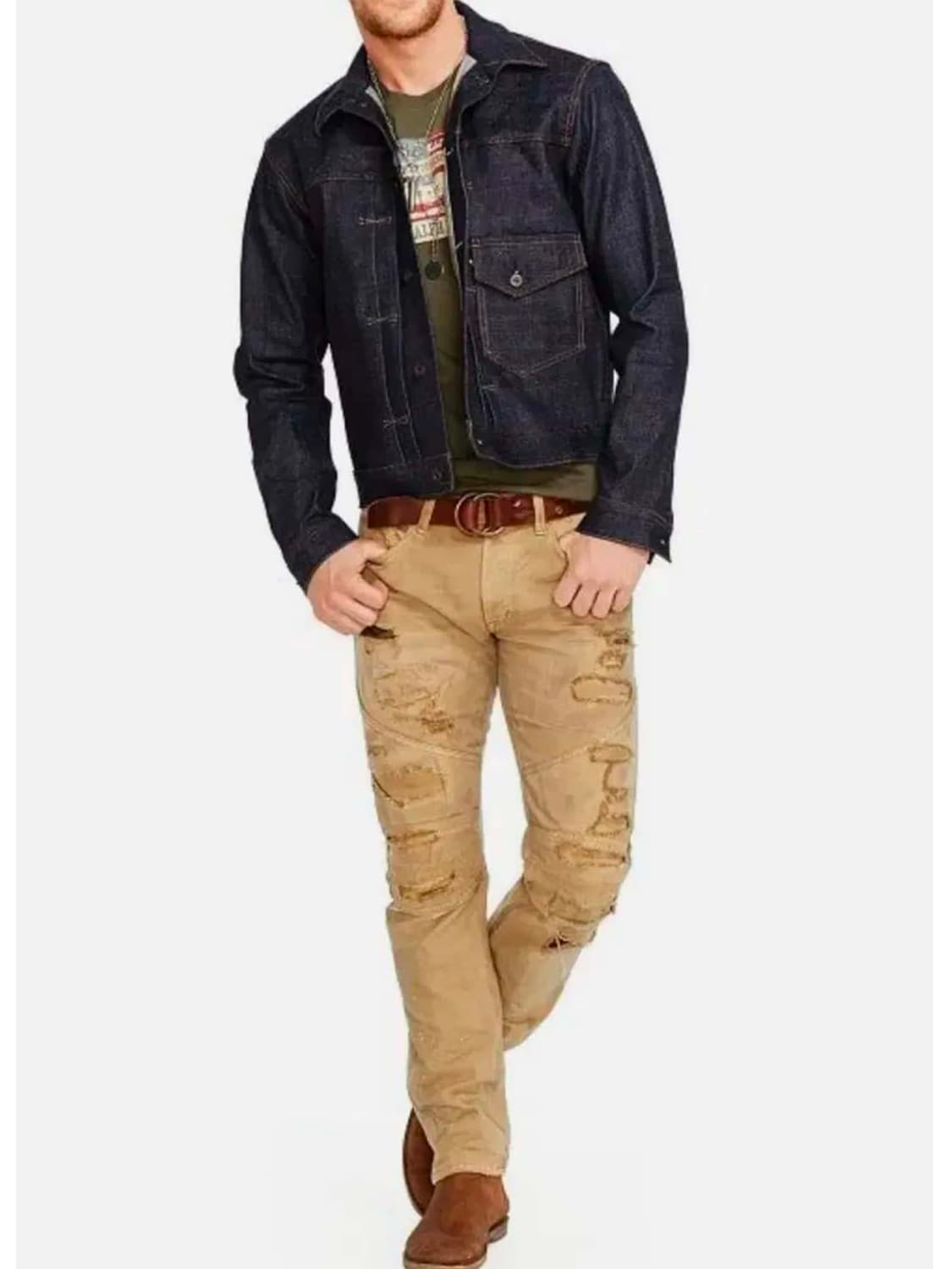 폴로 랄프로렌 type1 셀비지 데님 리지드 트러커 자켓 상품이미지5