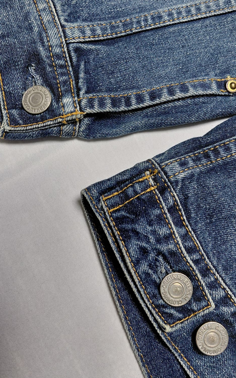 ETERNAL (비중창고공방) 지퍼 데님 워크 자켓 L (무료배송) 상품이미지10